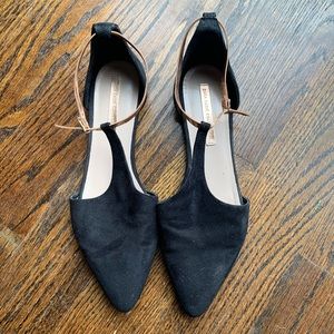 Zara black flats 39
